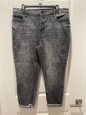 Old Navy Rockstar Super Skinny High Rise Washed Black Jeans